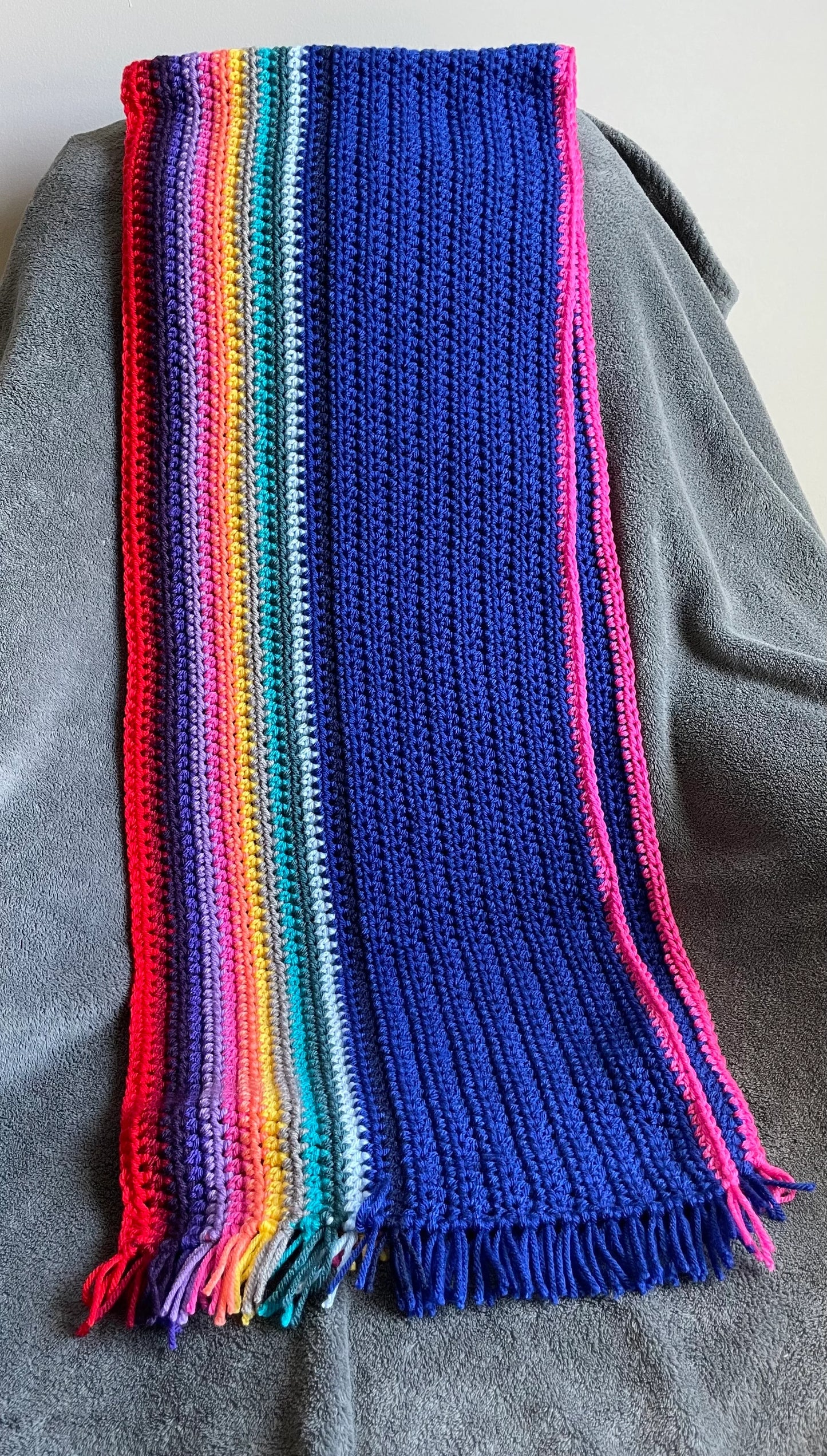 13th Doctor Inspired Scarf / Rainbow Scarf
