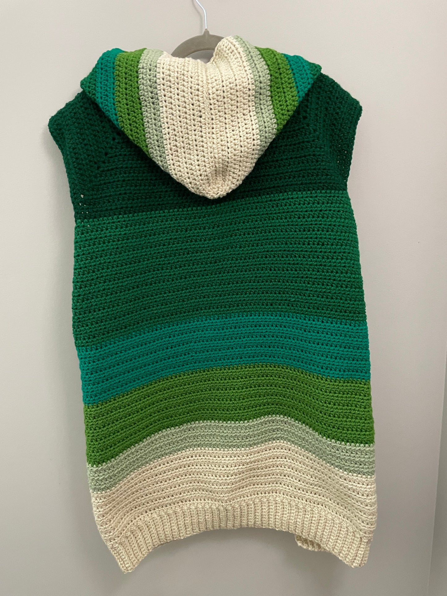 Willow Hooded Vest - Shades of Green