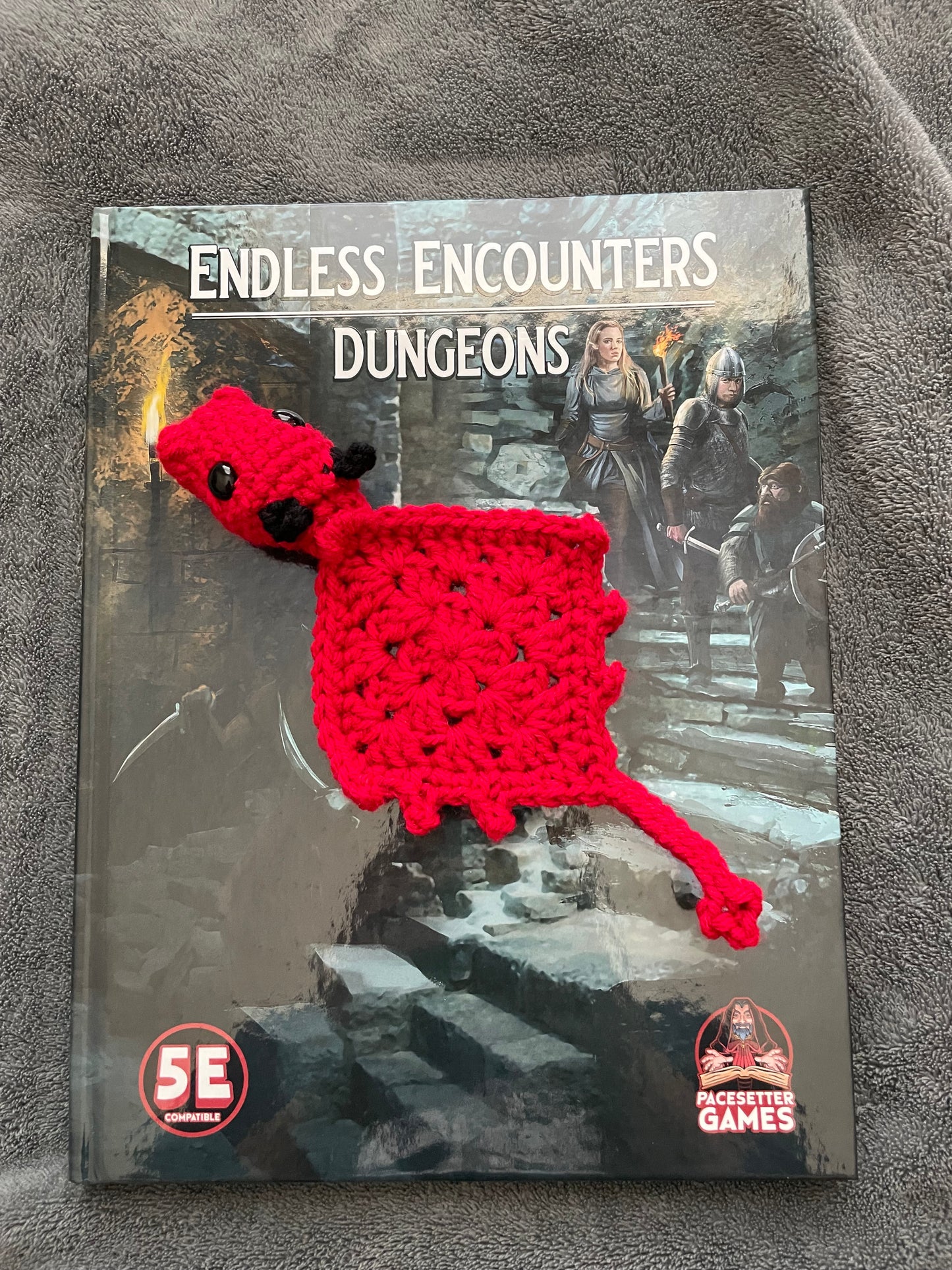 Book Dragon - Crochet Dragon Bookmarks