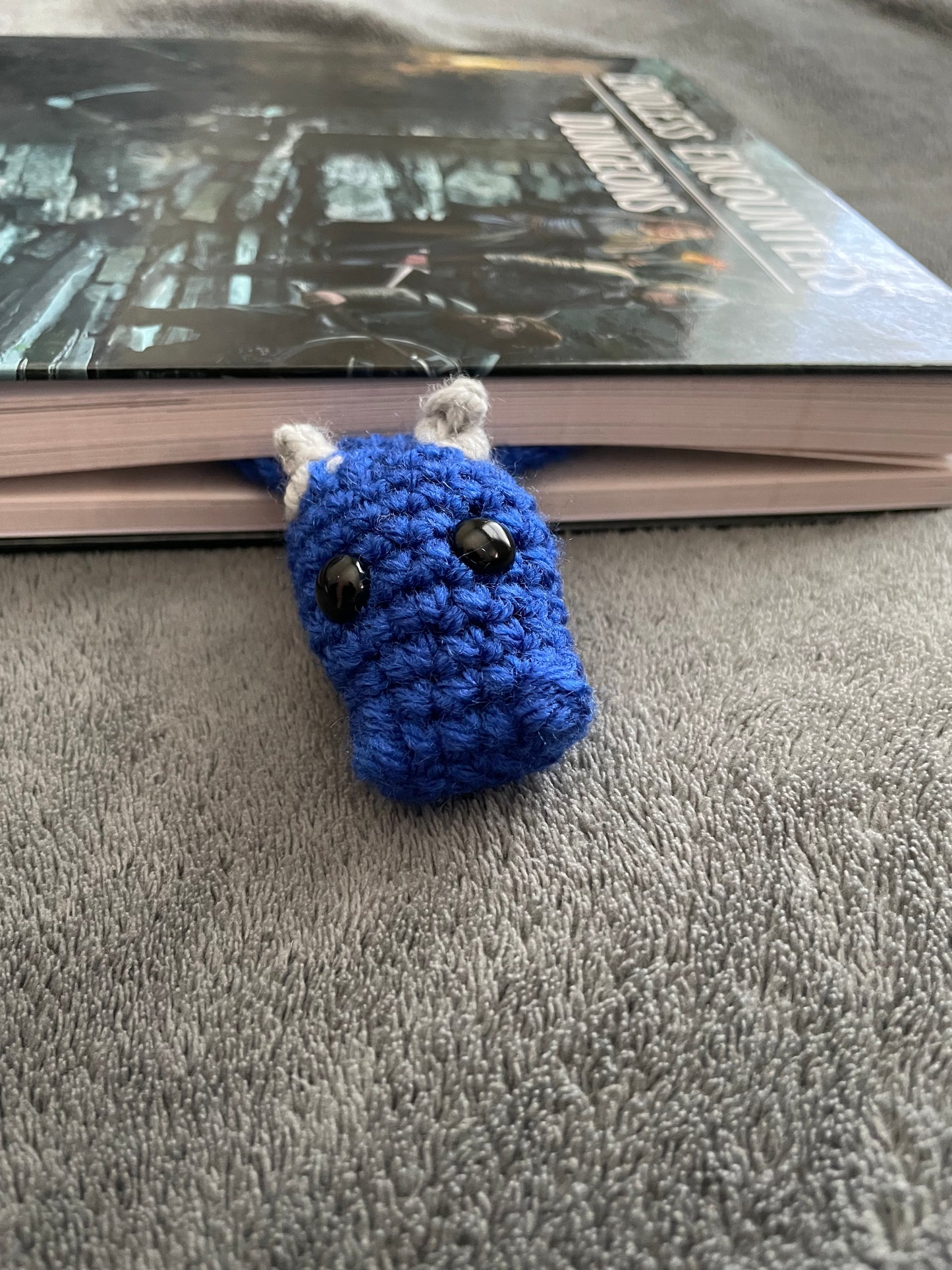 Book Dragon - Crochet Dragon Bookmarks