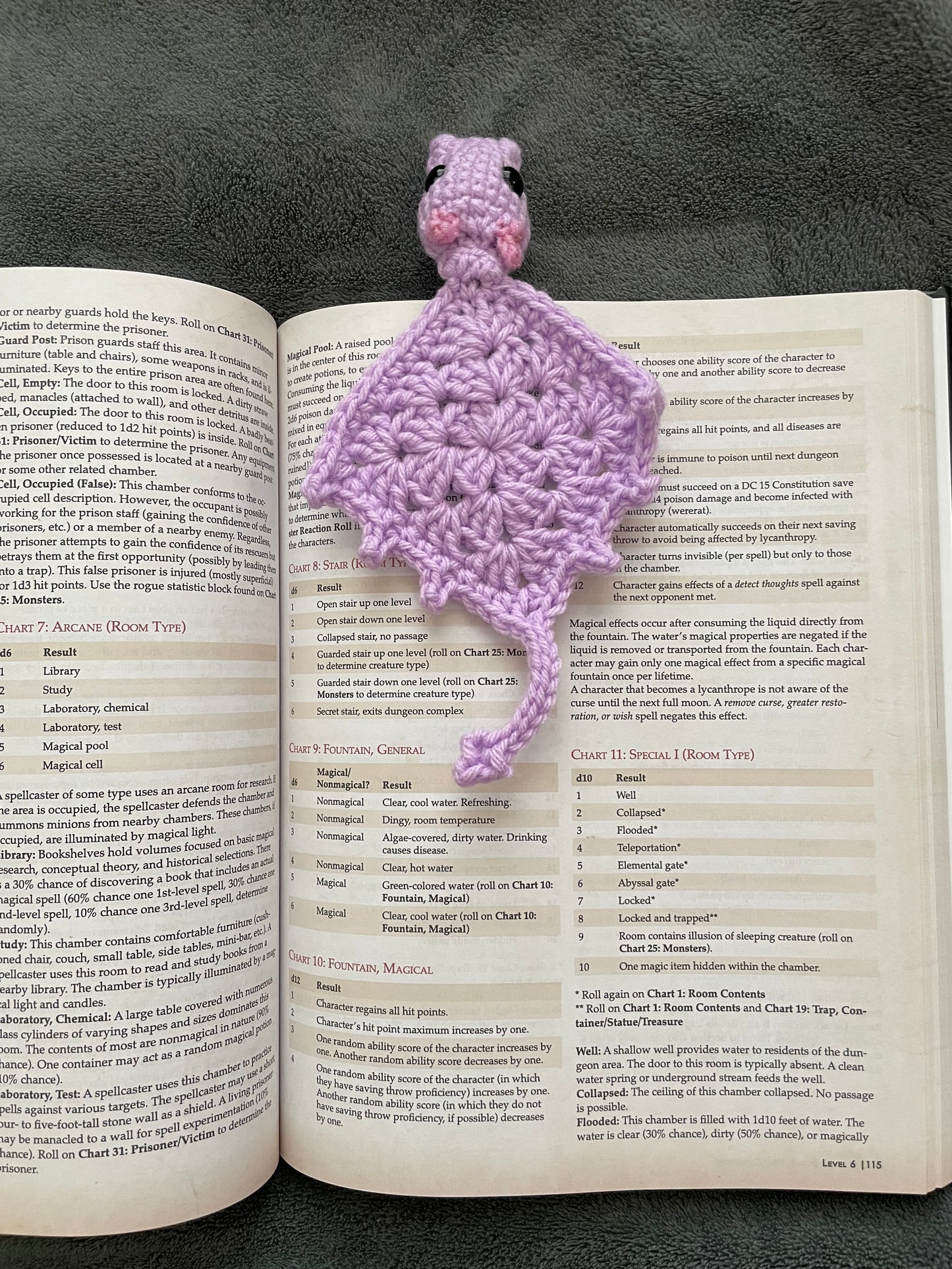 Book Dragon - Crochet Dragon Bookmarks