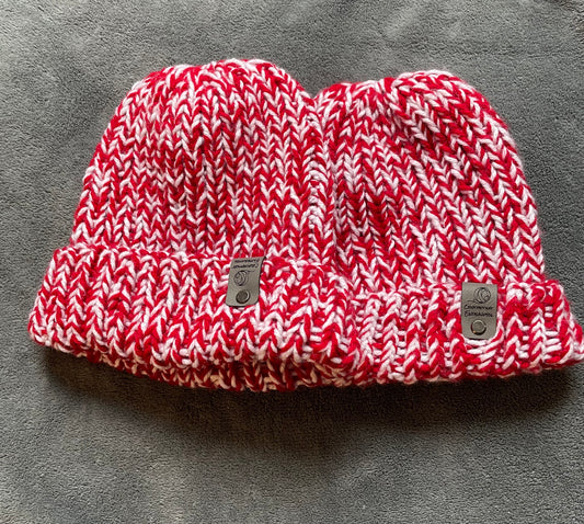 Candy Cane Colored Knit Winter Hat/Beanie/Toque