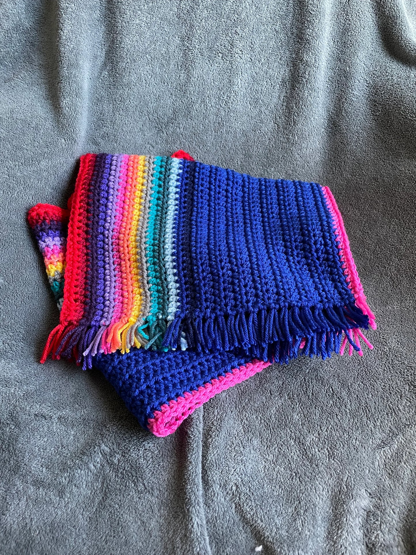 13th Doctor Inspired Scarf / Rainbow Scarf