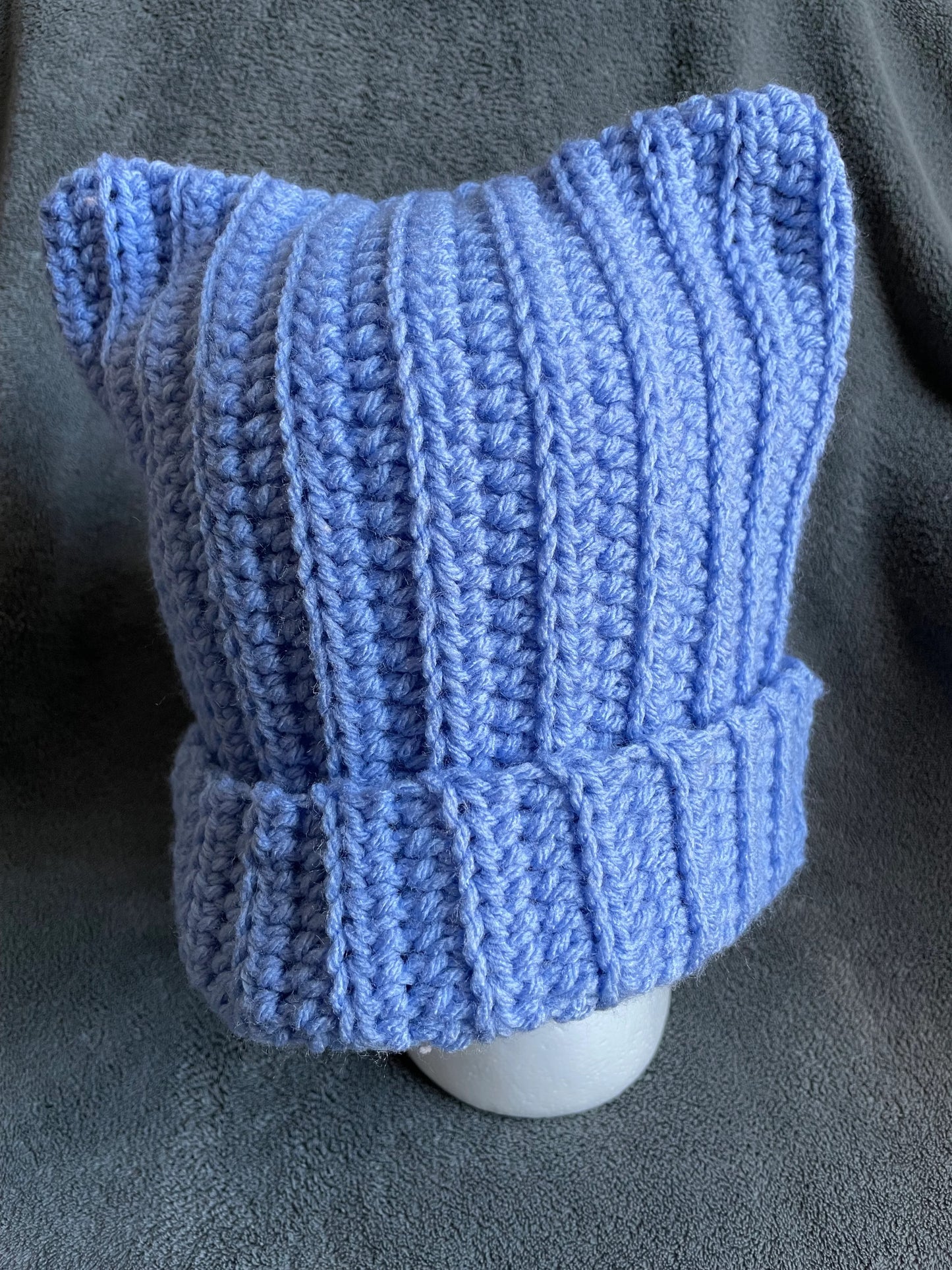Cornflower Blue Cat Ear Hat