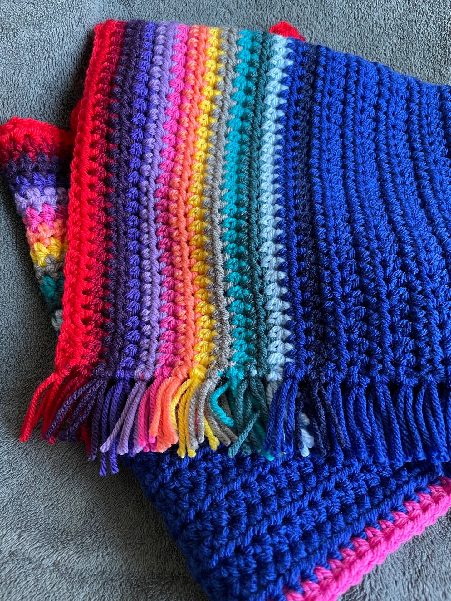 13th Doctor Inspired Scarf / Rainbow Scarf