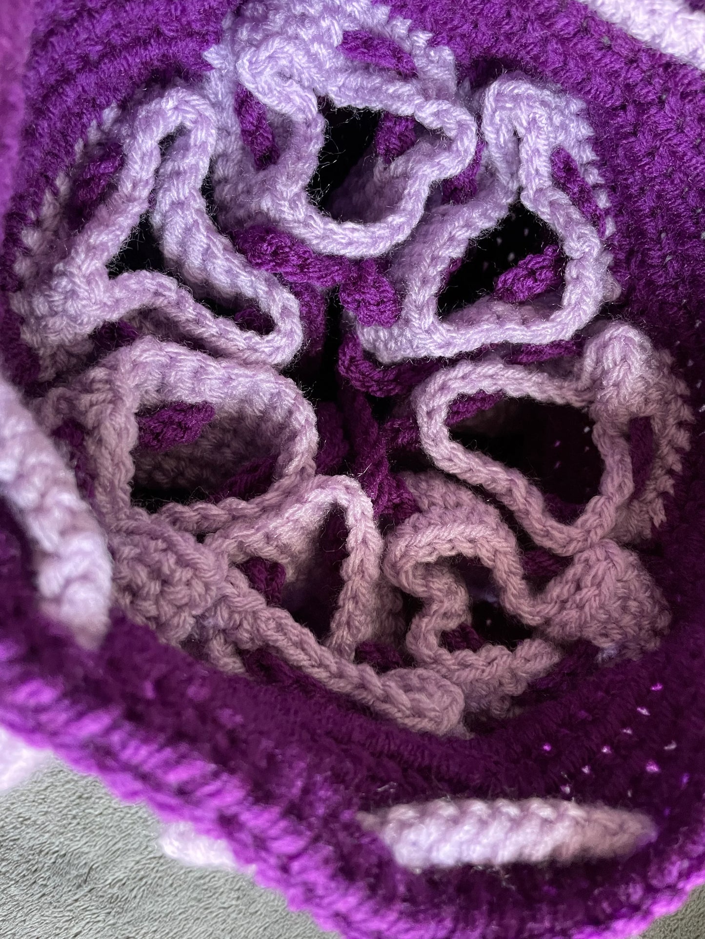 Dark Purple and Lavender Dice Bag of Holding