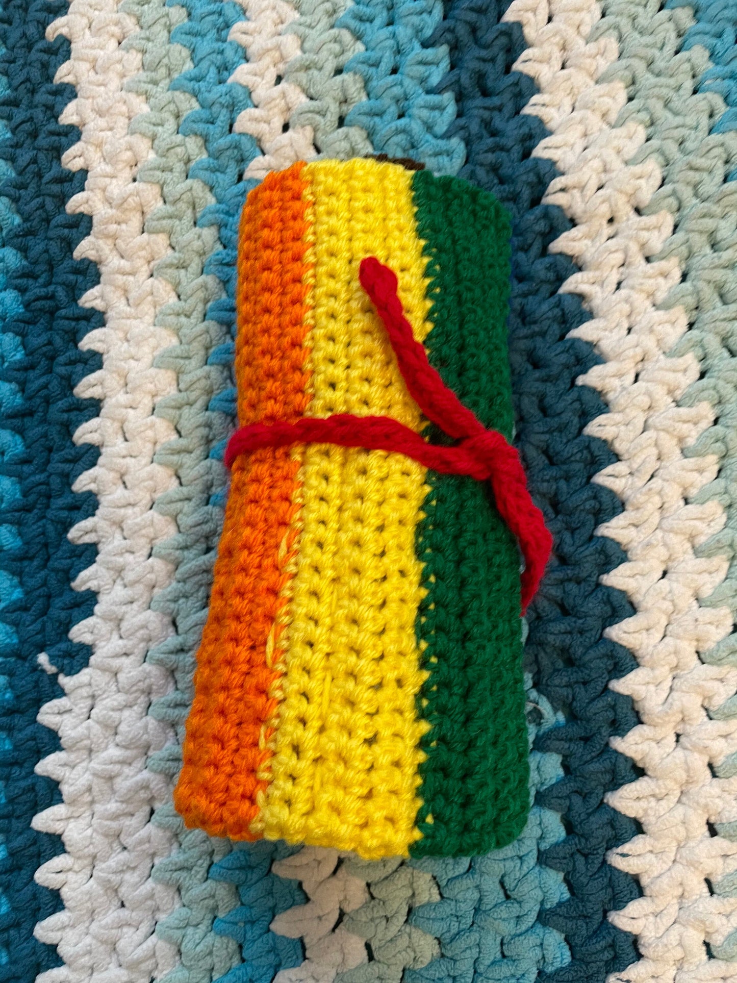 Rainbow Roll Up Art Case Crochet Pattern