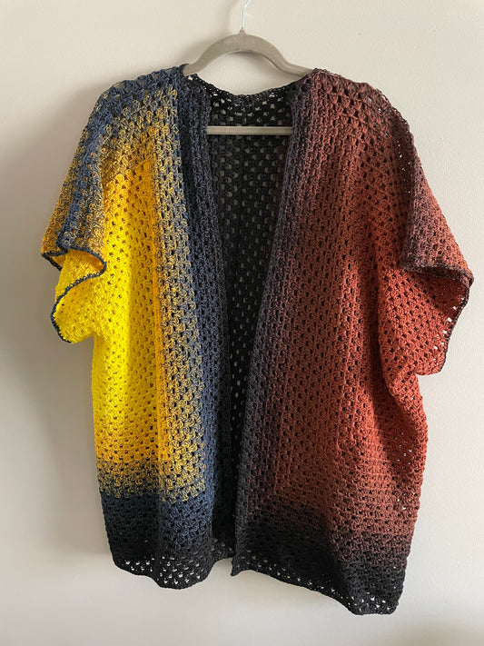 Summer Sunflower Color Cardigan