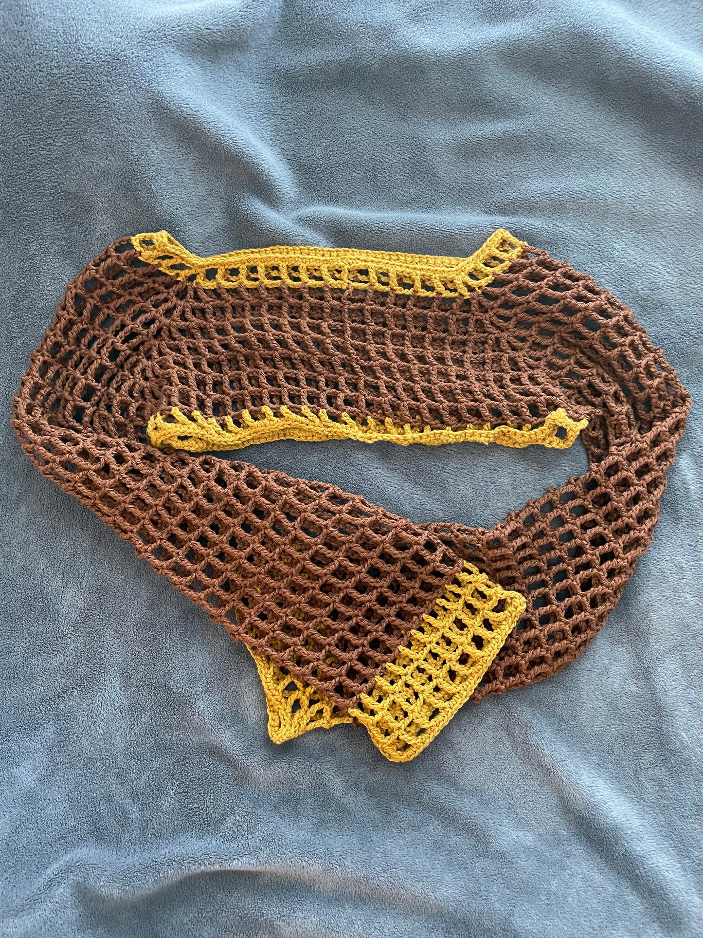 Brown and Gold Mesh Sleeves/ Bolero