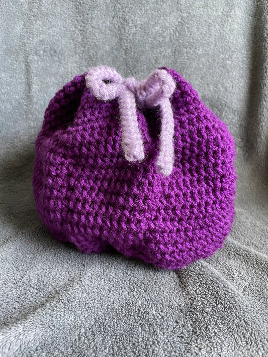 Dark Purple and Lavender Dice Bag of Holding