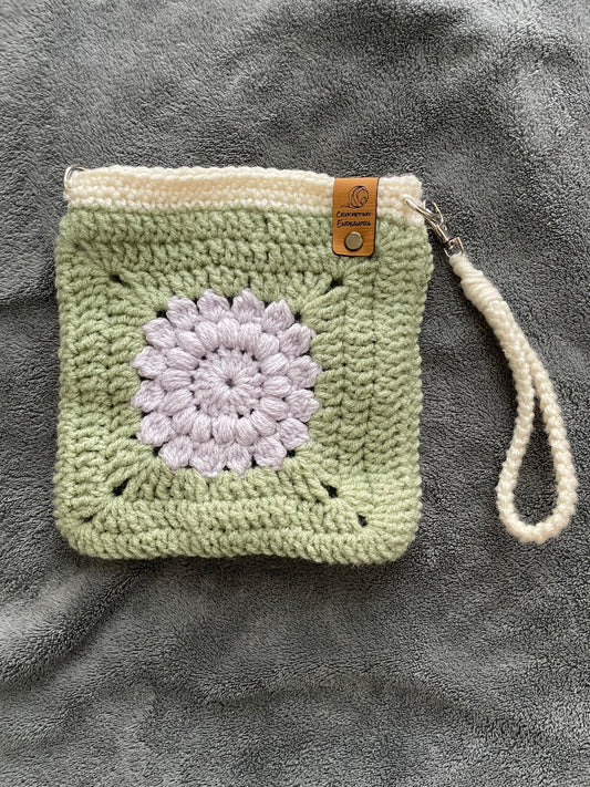 Small Bag - Lavender and Sage Green with Interchangeable Straps