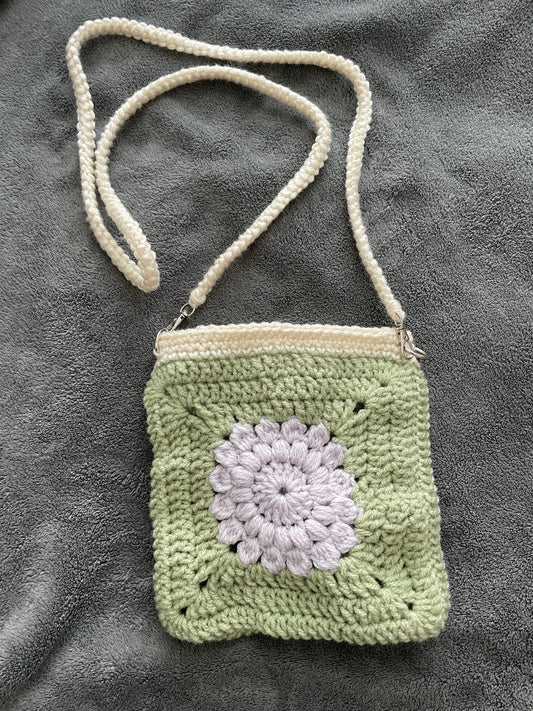 Small Bag - Lavender and Sage Green with Interchangeable Straps
