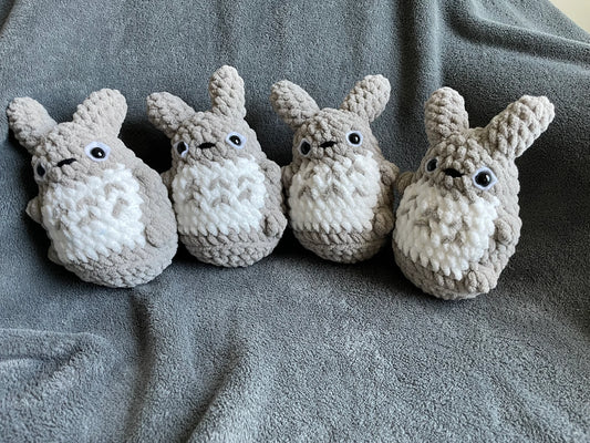 Grey Plushie Inspired by Totoro
