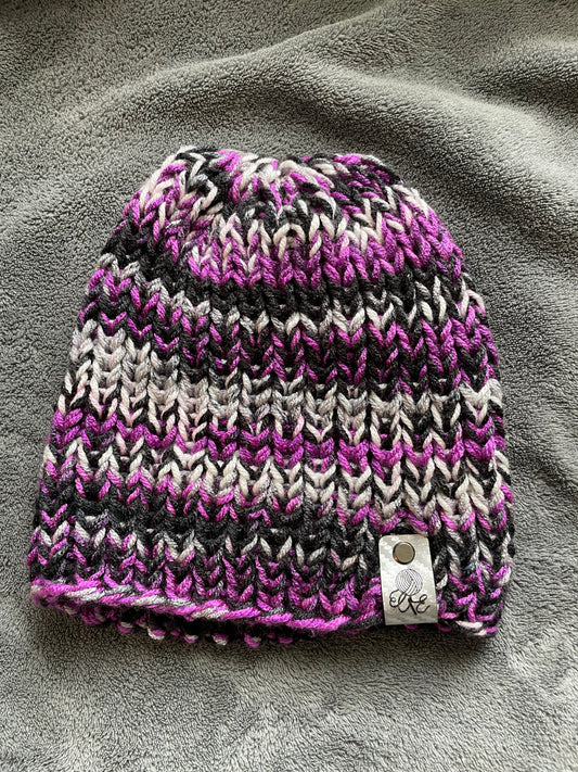 Asexual Flag Inspired Colors Knit Beanie/Toque