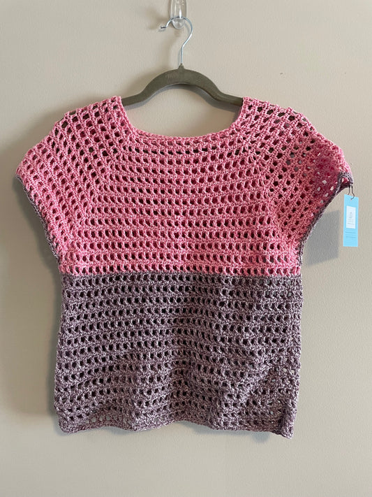 Pink and Purple Mesh Top - Small/Medium