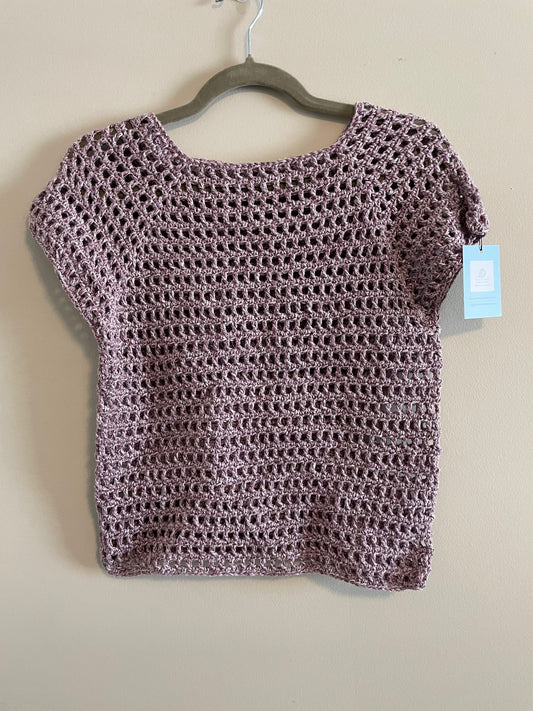 Purple Mesh Top - Small