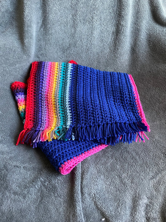 13th Doctor Inspired Scarf / Rainbow Scarf