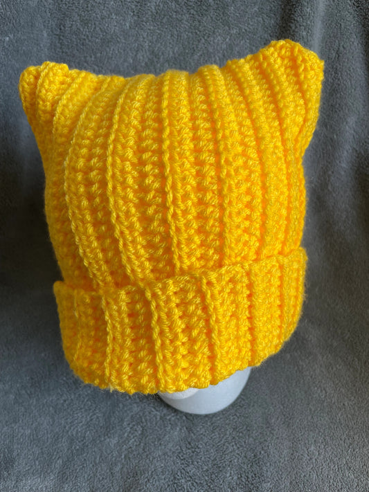Yellow Cat Ear Hat