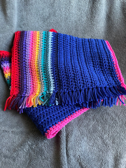 13th Doctor Inspired Scarf / Rainbow Scarf