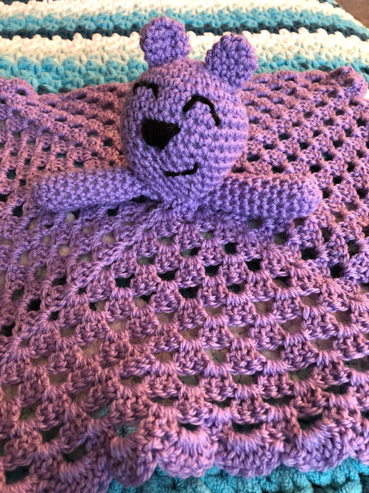 Teddy Bear Lovey Crochet Pattern